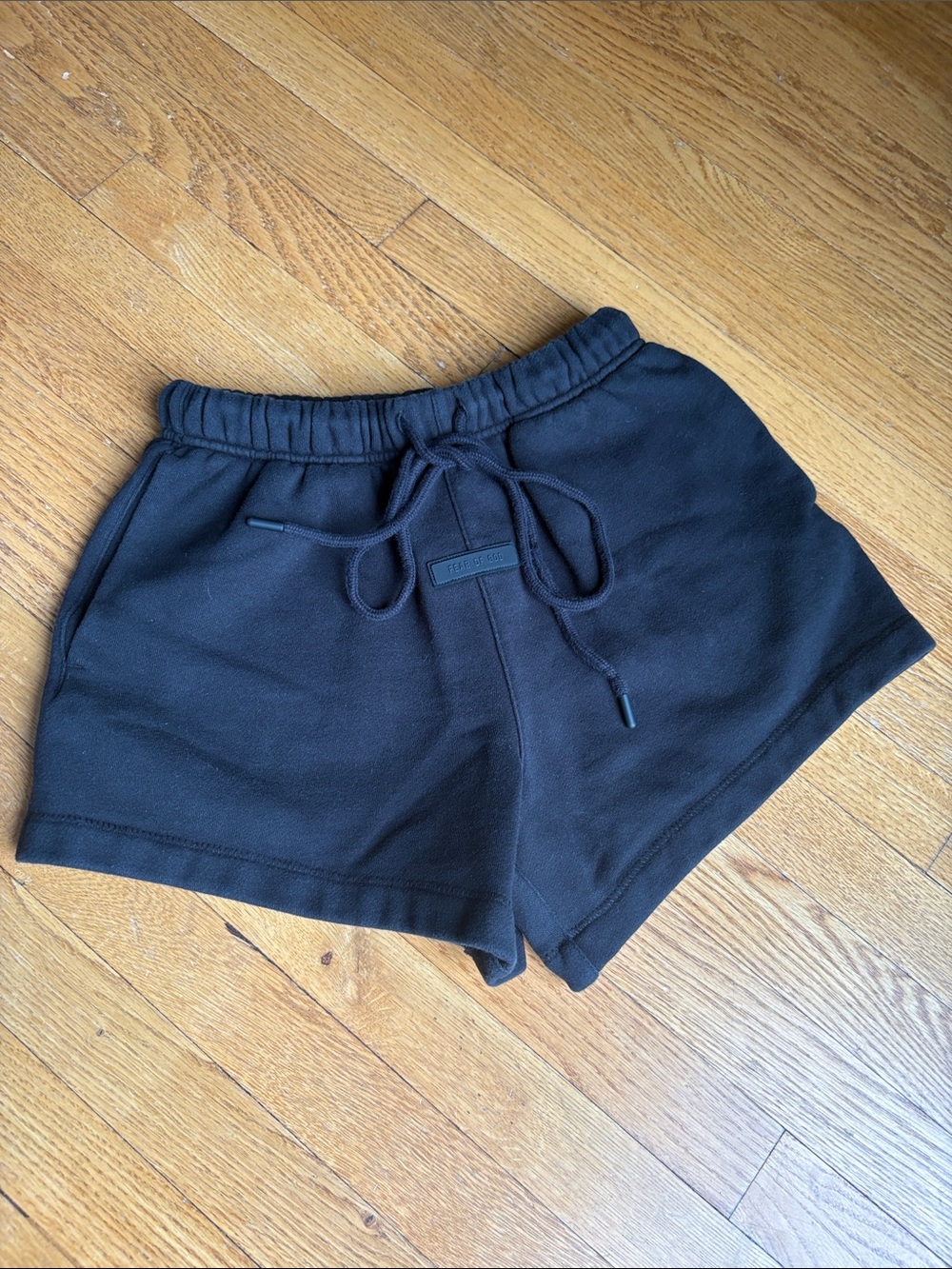 Fear of God Black Women's Drawstring Athletic Shorts